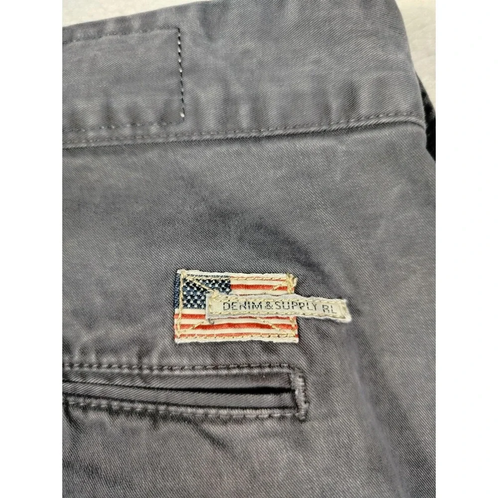 Denim & Supply Ralph Lauren Pants Mens 40 Gray Stretch Chino Business Casual